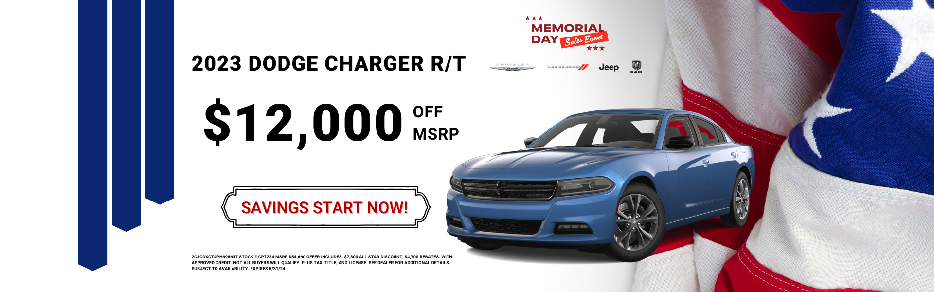 Charger Offer Memorial Day