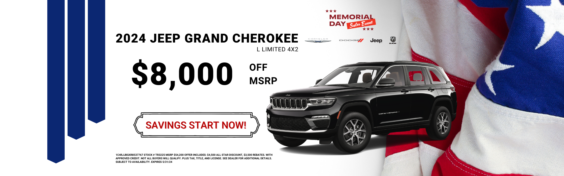 Jeep Grand Cherokee Summer Offer Memorial Day