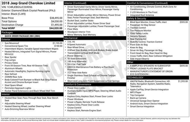 2018 Jeep Grand Cherokee Limited