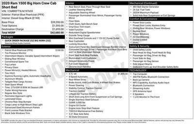 2020 RAM 1500 Big Horn