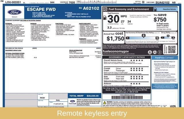 2025 Ford Escape ST-Line