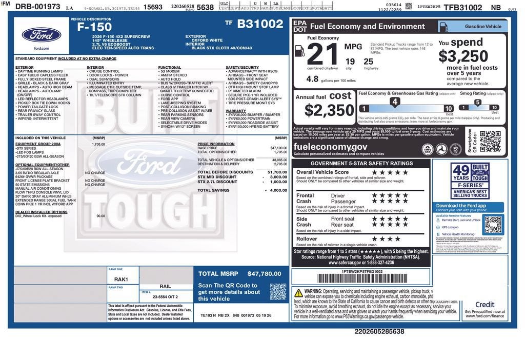 2026 Ford F-150 STX