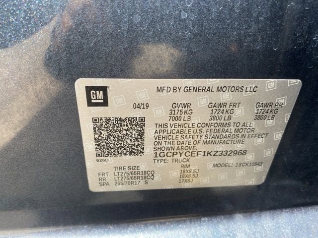 2019 Chevrolet Silverado 1500 Custom Trail Boss