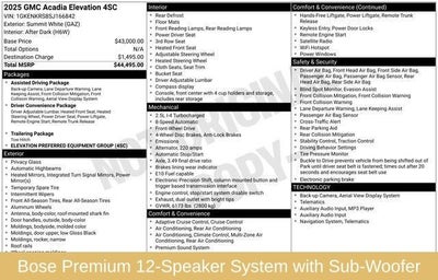 2025 GMC Acadia Elevation