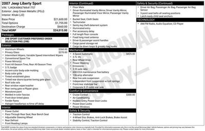 2007 Jeep Liberty Sport