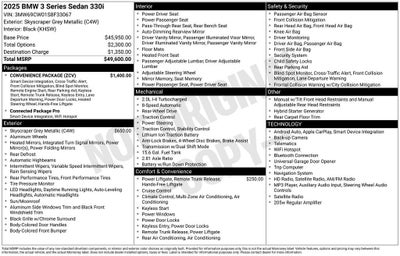 2025 BMW 3 Series 330i