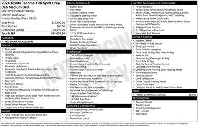 2024 Toyota Tacoma 2WD SR5