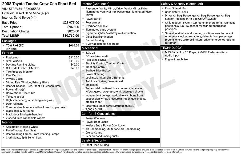 2008 Toyota Tundra 2WD Truck SR5