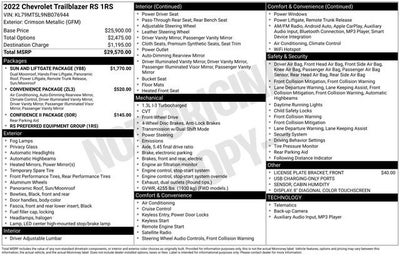 2022 Chevrolet Trailblazer RS