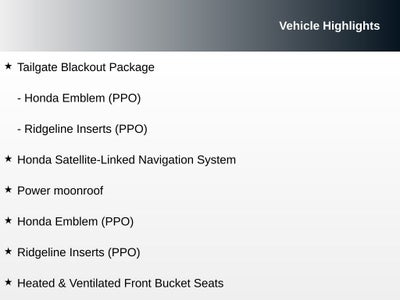 2025 Honda Ridgeline Black Edition