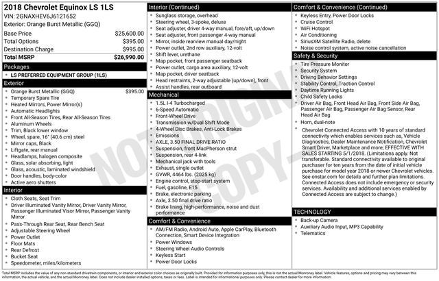 2018 Chevrolet Equinox LS