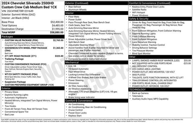2024 Chevrolet Silverado 2500HD Custom