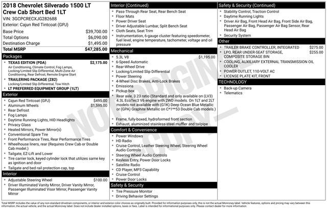 2018 Chevrolet Silverado 1500 LT LT1