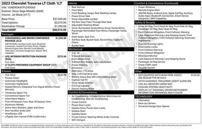 2023 Chevrolet Traverse LT Cloth