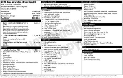 2025 Jeep Wrangler Sport S