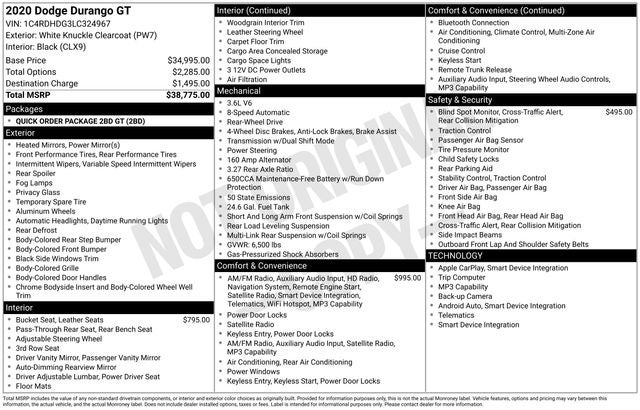 2020 Dodge Durango GT RWD