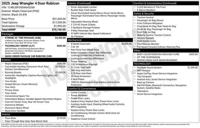 2025 Jeep Wrangler WRANGLER 4-DOOR RUBICON
