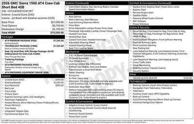 2026 GMC Sierra 1500 AT4