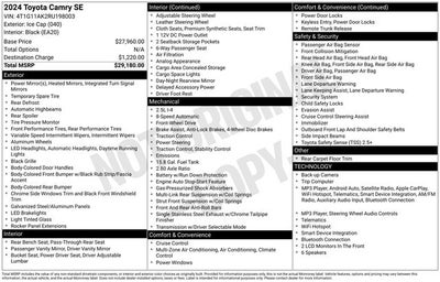 2024 Toyota Camry Base