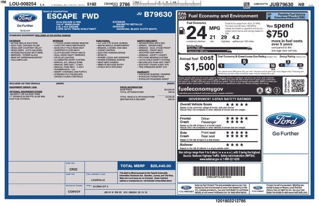 2018 Ford Escape S