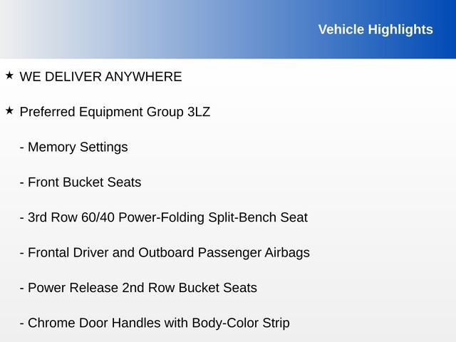 2026 Chevrolet Tahoe High Country 3LZ