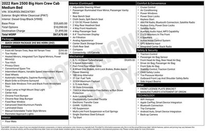 2022 RAM 2500 Big Horn
