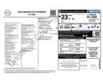 2022 Nissan Pathfinder SV