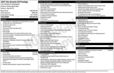 2021 Kia Sorento SX-Prestige