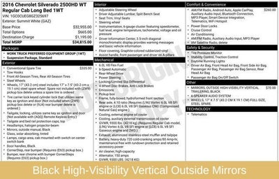 2016 Chevrolet Silverado 2500HD Work Truck