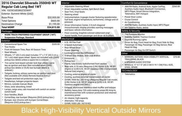 2016 Chevrolet Silverado 2500HD Work Truck