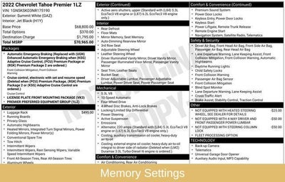 2022 Chevrolet Tahoe Premier