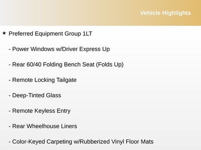 2018 Chevrolet Silverado 1500 LT LT1