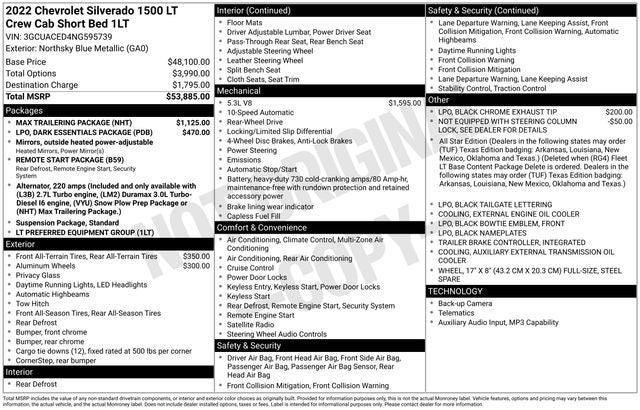 2022 Chevrolet Silverado 1500 LT