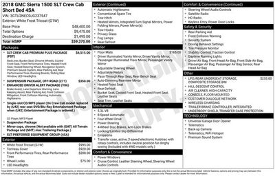 2018 GMC Sierra 1500 SLT