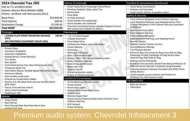 2024 Chevrolet Trax 2RS