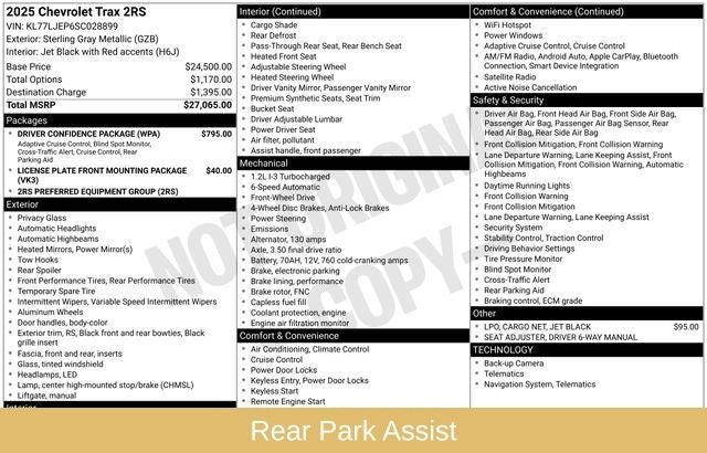2025 Chevrolet Trax 2RS
