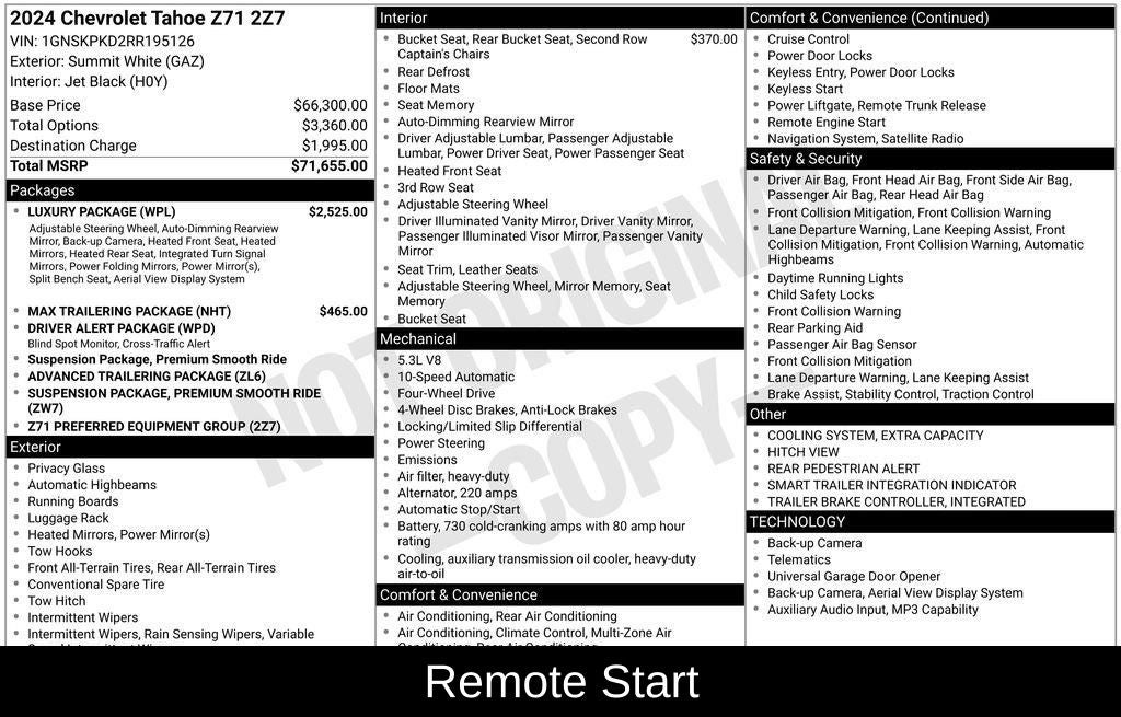 2024 Chevrolet Tahoe Z71