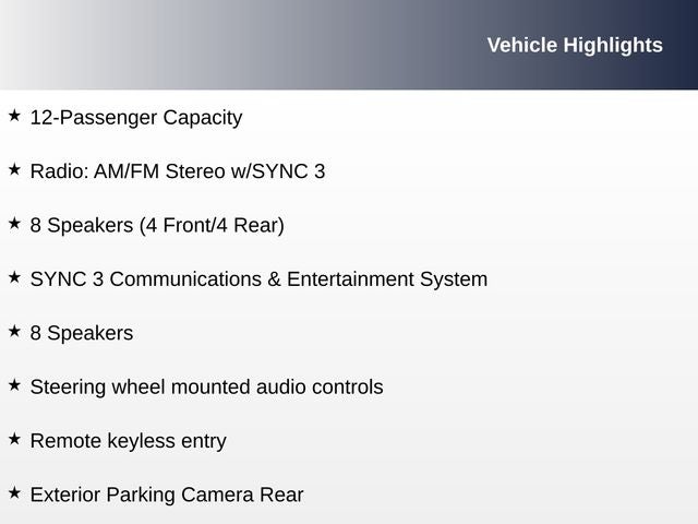 2020 Ford Transit-350 XL 12-Passenger
