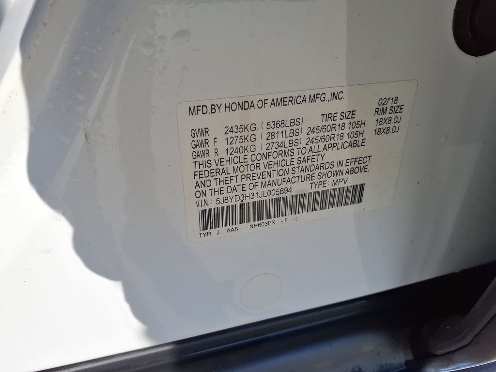 2018 Acura MDX 3.5L