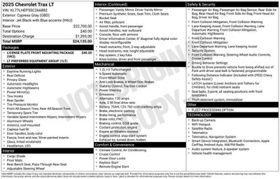 2025 Chevrolet Trax LT