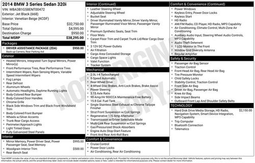 2014 BMW 3 Series 320i