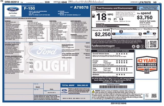 2020 Ford F-150 Platinum