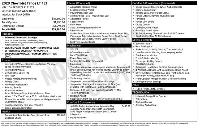 2020 Chevrolet Tahoe LT