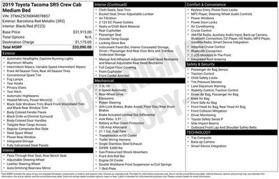2019 Toyota Tacoma SR5 V6