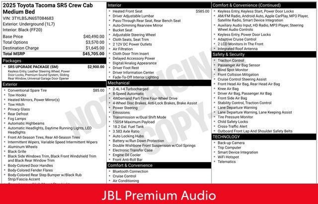 2025 Toyota Tacoma SR5