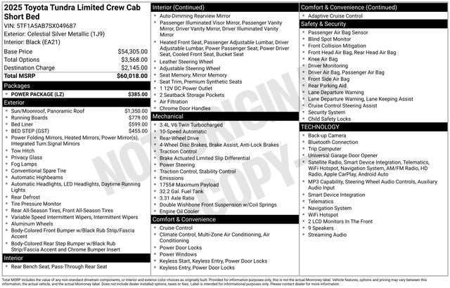 2025 Toyota Tundra Limited