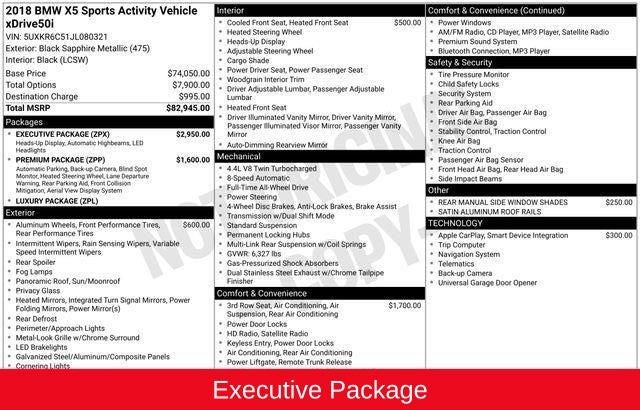 2018 BMW X5 xDrive50i