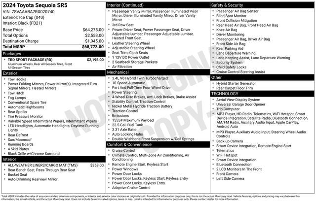 2024 Toyota Sequoia SR5