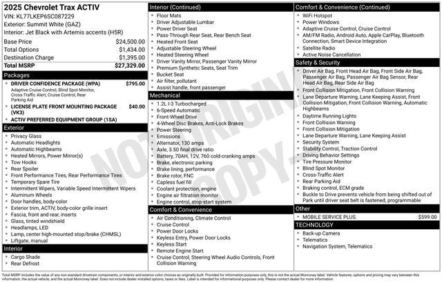 2025 Chevrolet Trax ACTIV