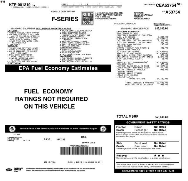 2012 Ford F-250SD Base